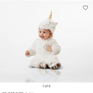 Pottery Barn Kids Unicorn Costume 6-12mo